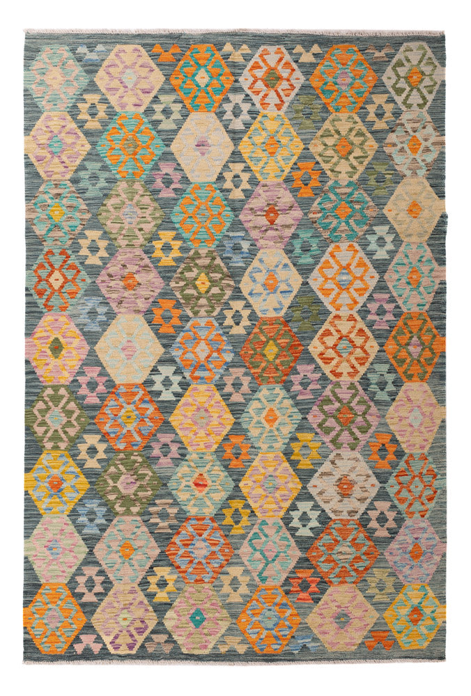 Kelim Rug - Splash - 251 x 168 cm - colorful