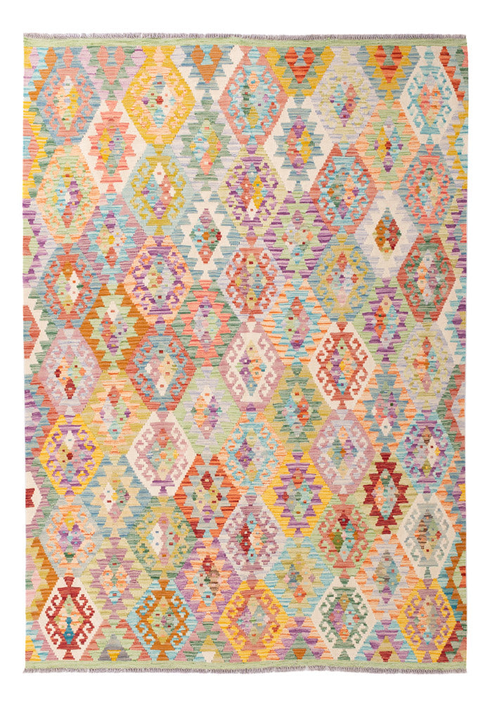 Kelim Rug - Splash - 248 x 173 cm - colorful