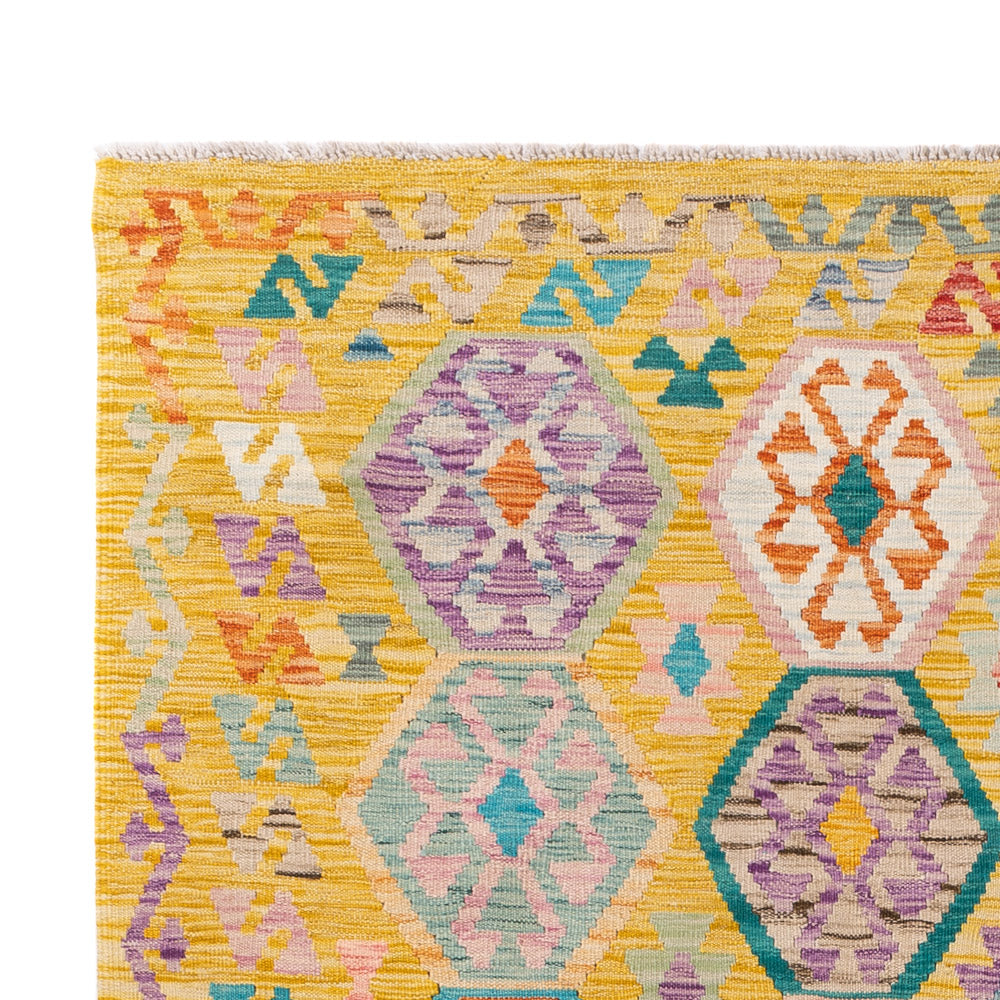 Kelim Rug - Splash - 255 x 178 cm - colorful