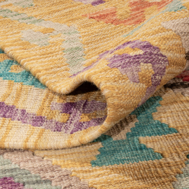 Kelim Rug - Splash - 255 x 178 cm - colorful