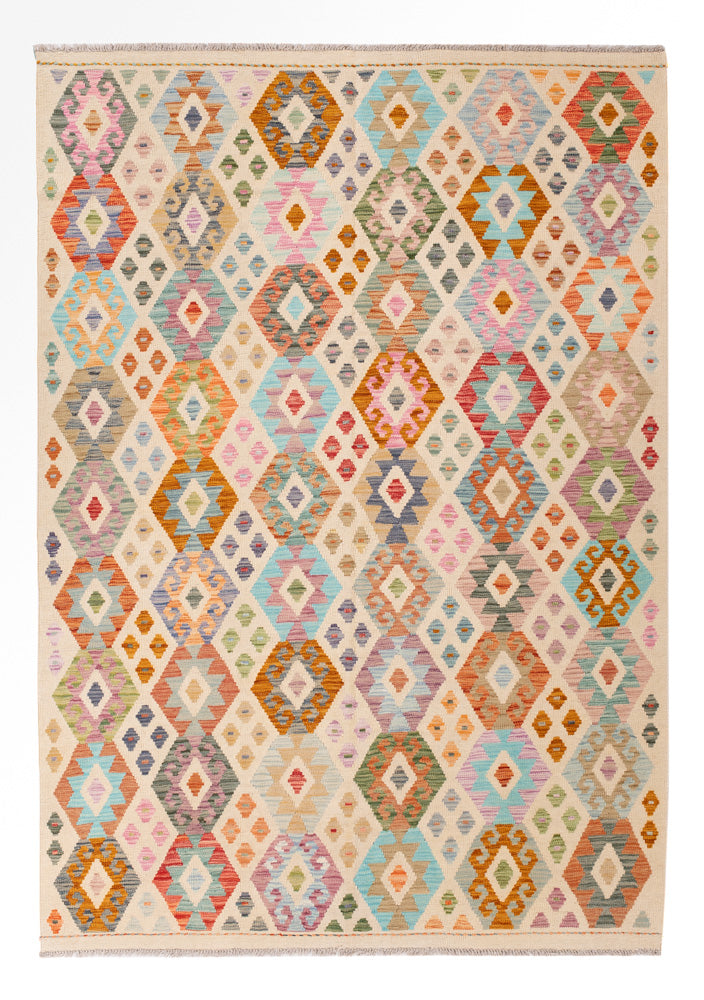 Kelim Rug - Splash - 249 x 179 cm - colorful