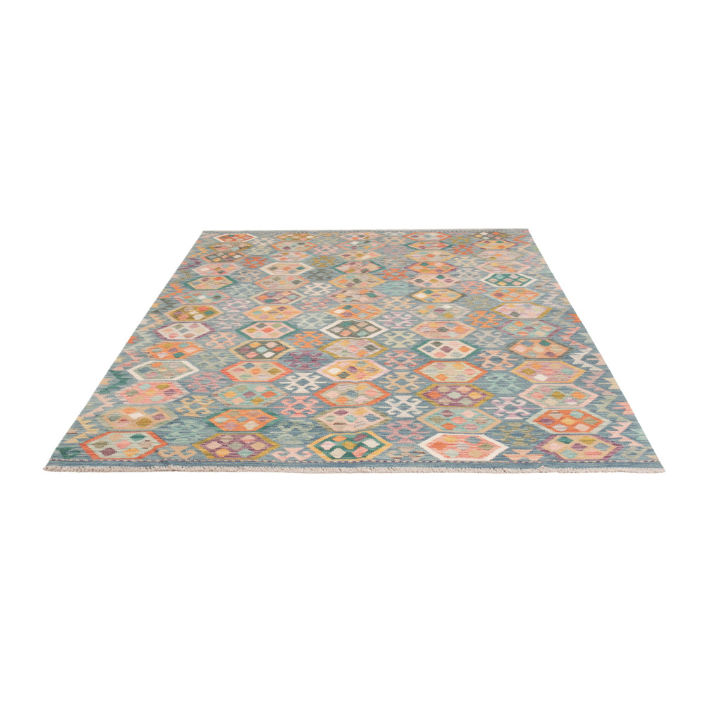 Kelim Rug - Splash - 242 x 175 cm - colorful