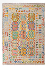 Kelim Rug - Splash - 255 x 181 cm - colorful