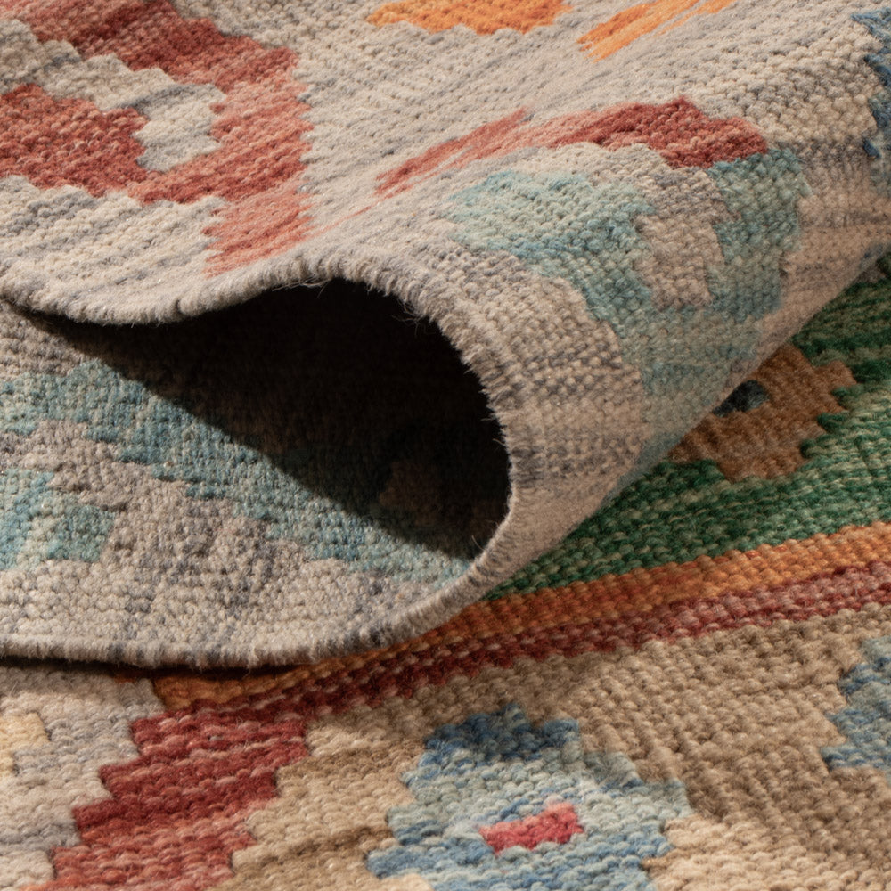 Kelim Rug - Splash - 255 x 181 cm - colorful