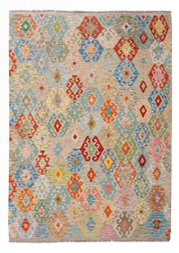 Kelim Rug - Splash - 252 x 185 cm - colorful