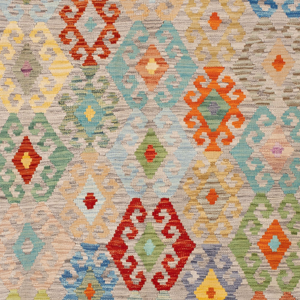 Kelim Rug - Splash - 252 x 185 cm - colorful