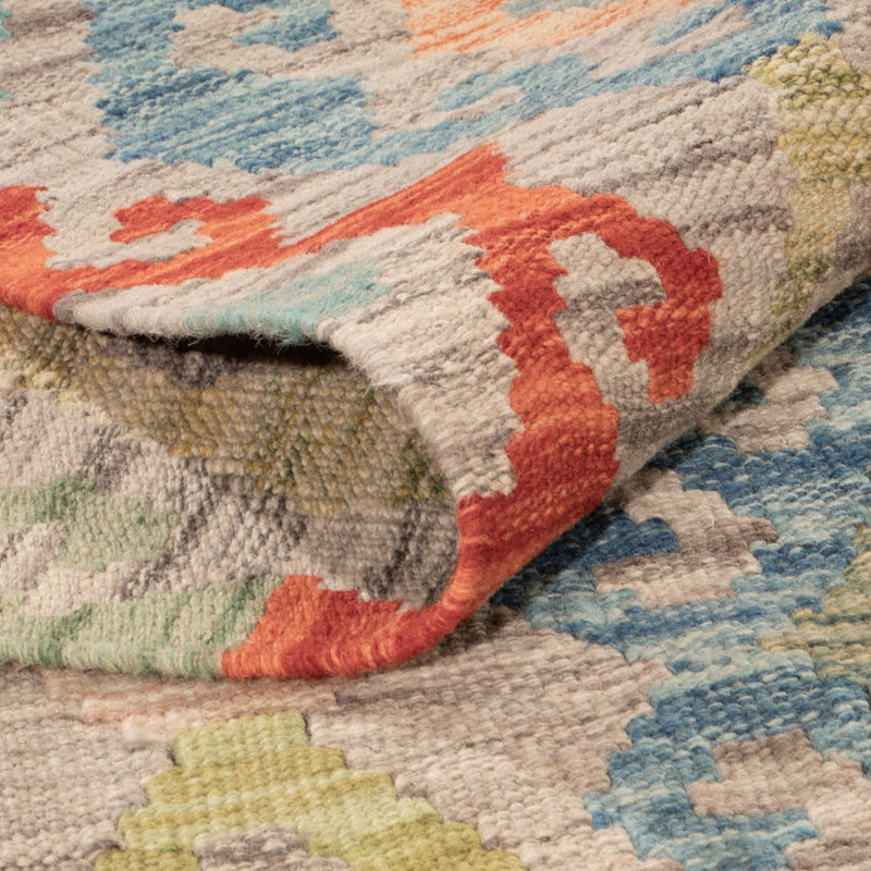 Kelim Rug - Splash - 252 x 185 cm - colorful