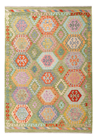 Kelim Rug - Splash - 249 x 177 cm - colorful