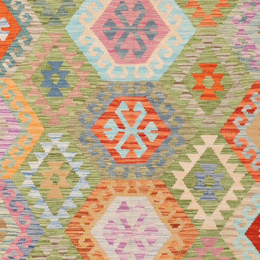 Kelim Rug - Splash - 249 x 177 cm - colorful