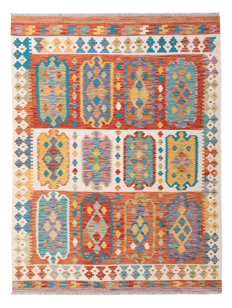 Kelim Rug - Splash - 200 x 154 cm - colorful