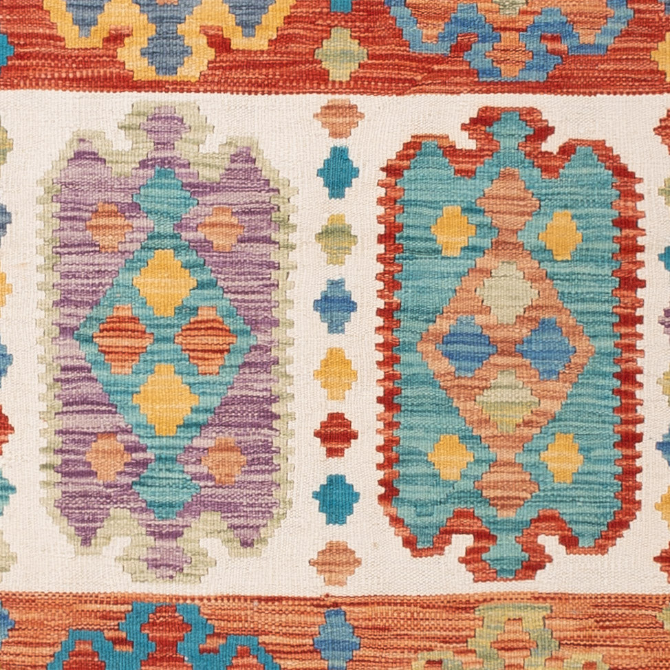 Kelim Rug - Splash - 200 x 154 cm - colorful