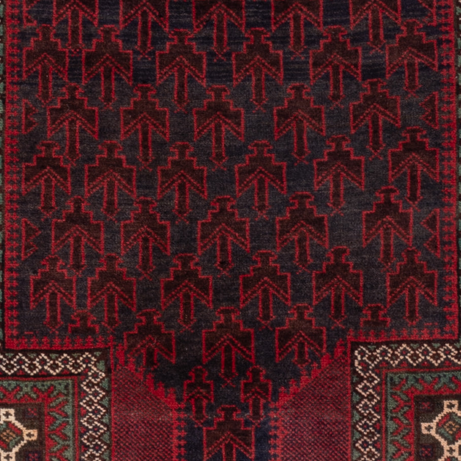 Belutsch Rug - 152 x 88 cm - red