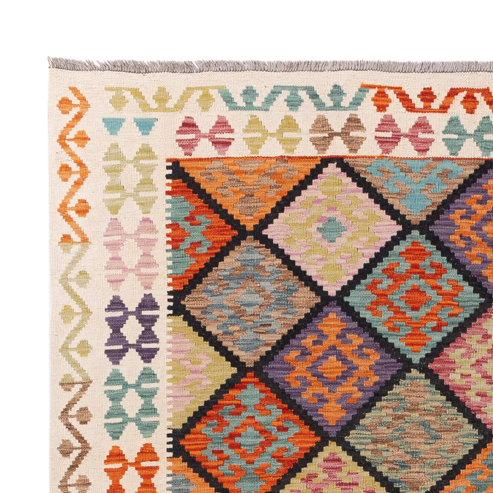 Kelim Rug - Splash - 252 x 187 cm - colorful