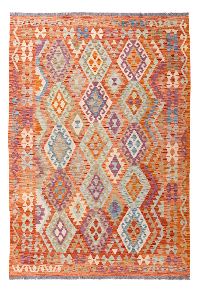 Kelim Rug - Splash - 255 x 178 cm - colorful