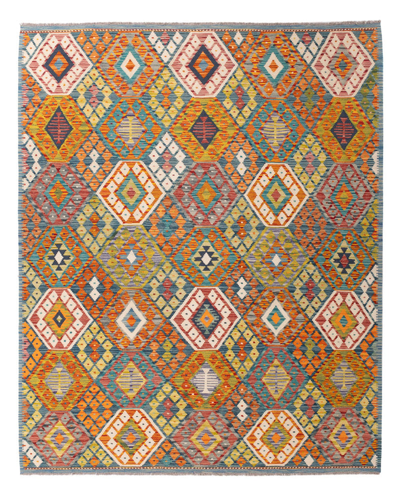 Kelim Rug - Splash - 236 x 193 cm - colorful