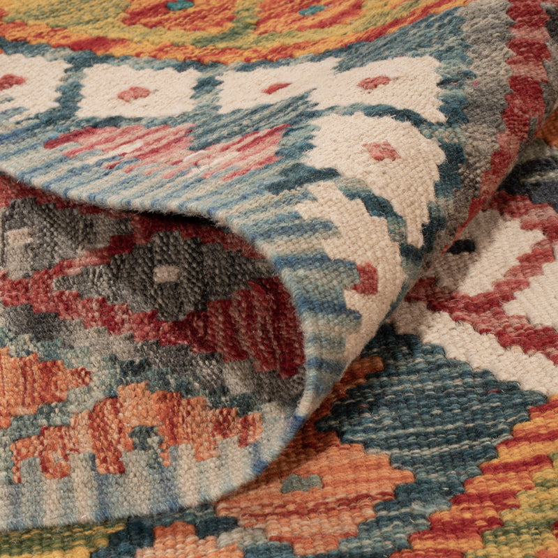 Kelim Rug - Splash - 236 x 193 cm - colorful