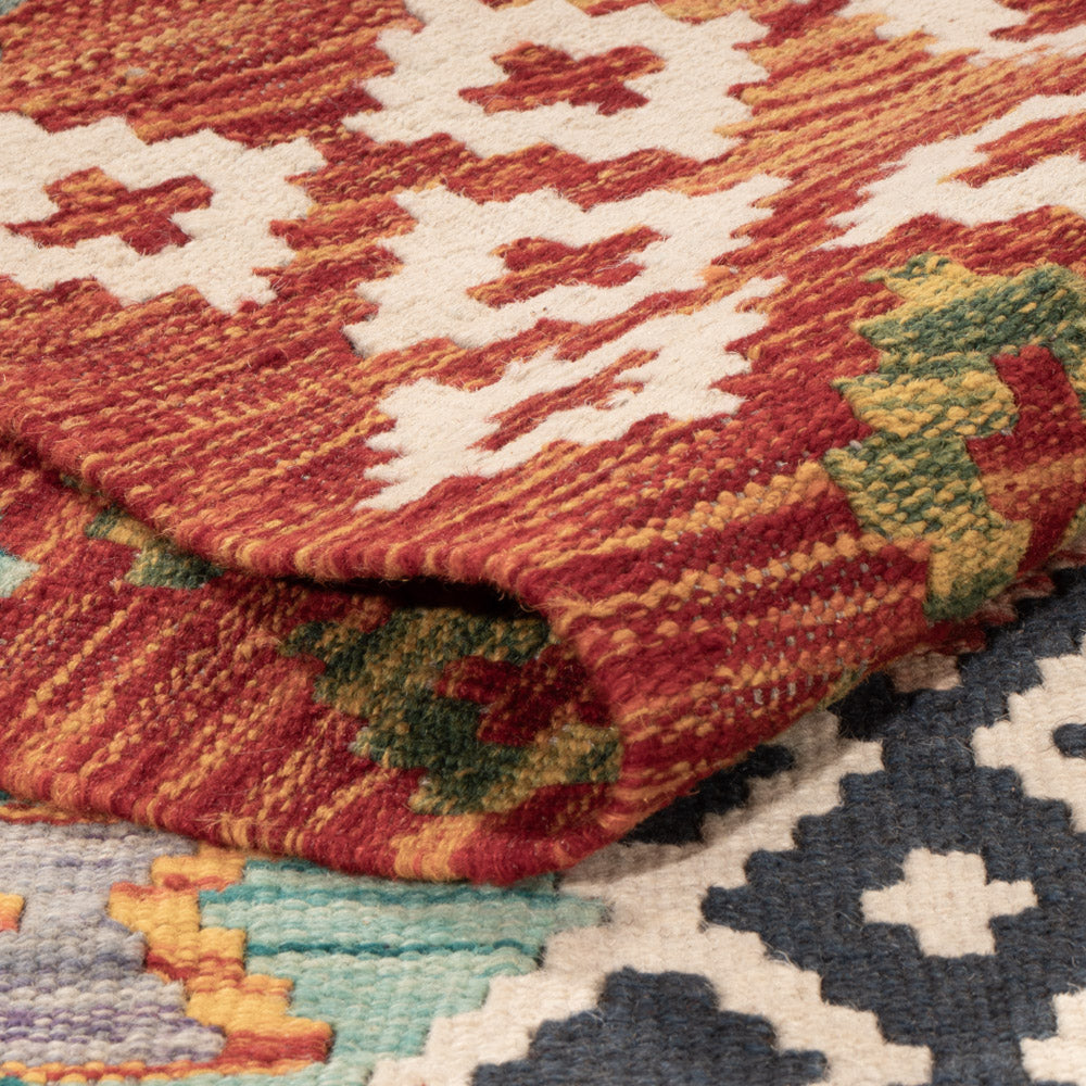 Kelim Rug - Splash - 236 x 176 cm - colorful