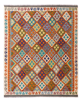 Kelim Rug - Splash - 197 x 158 cm - colorful