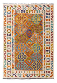 Kelim Rug - Splash - 200 x 144 cm - colorful