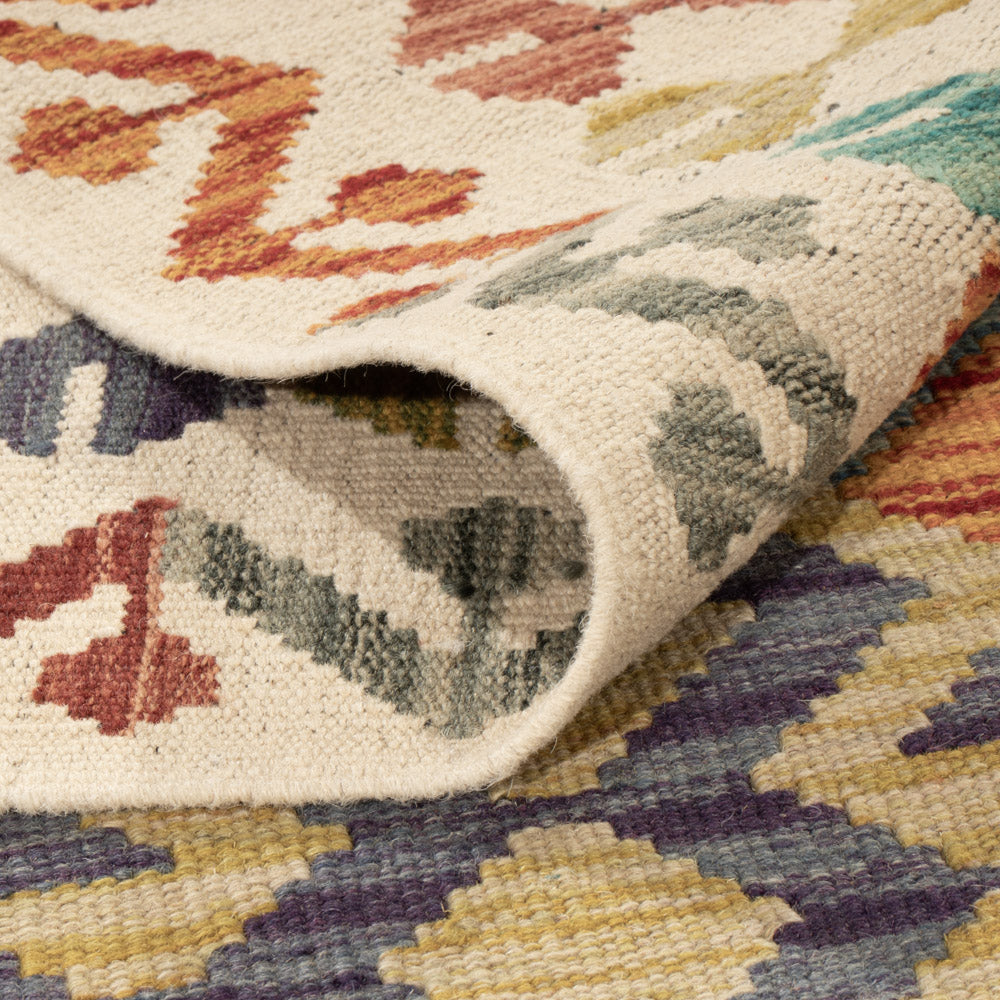 Kelim Rug - Splash - 200 x 144 cm - colorful