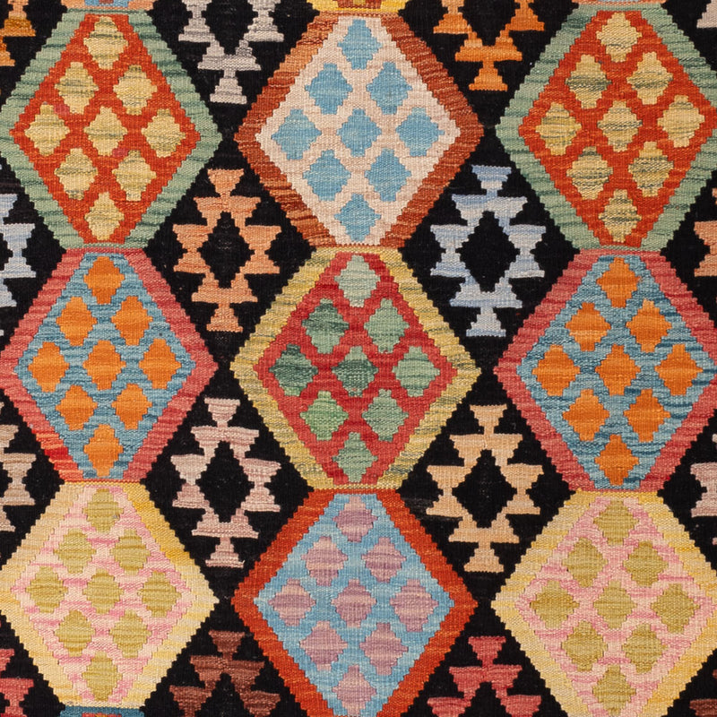 Kelim Rug - Splash - 249 x 187 cm - colorful