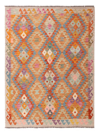 Kelim Rug - Splash - 203 x 153 cm - colorful