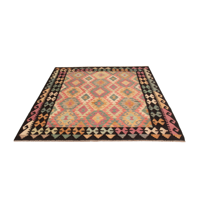 Kelim Rug - Splash - 202 x 153 cm - colorful