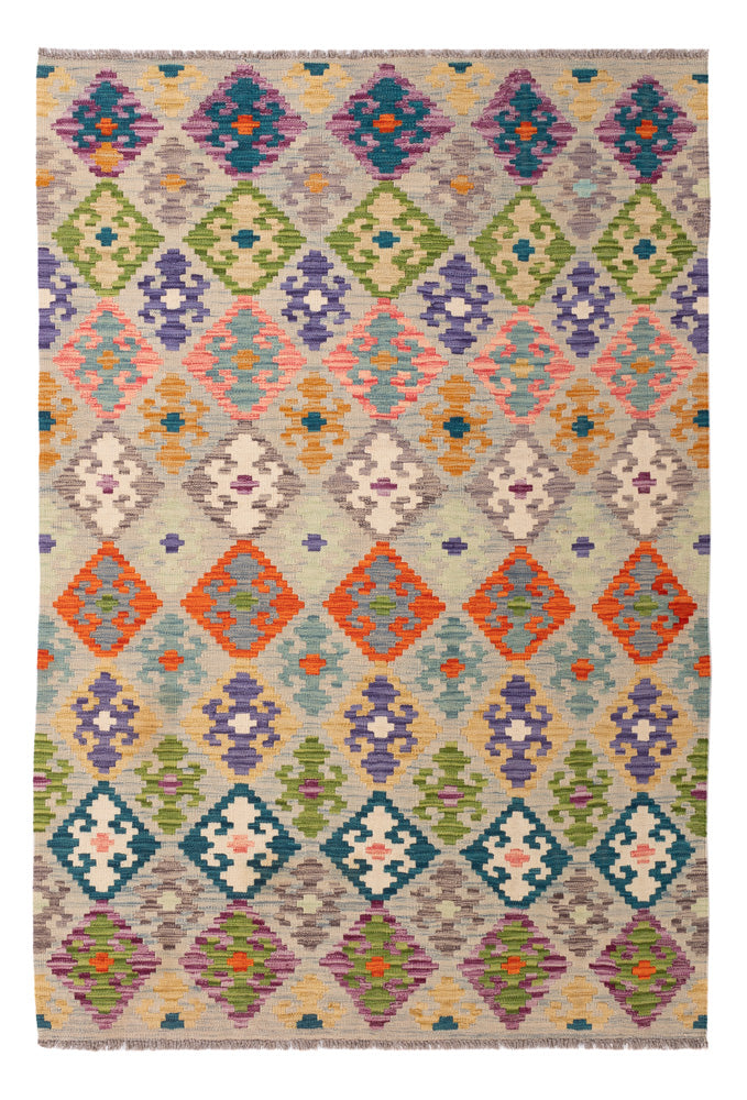 Kelim Rug - Splash - 215 x 150 cm - colorful