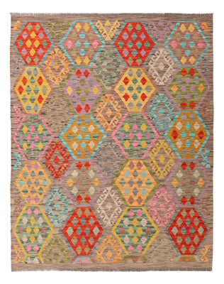 Kelim Rug - Splash - 197 x 158 cm - colorful