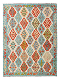 Kelim Rug - Splash - 209 x 158 cm - colorful