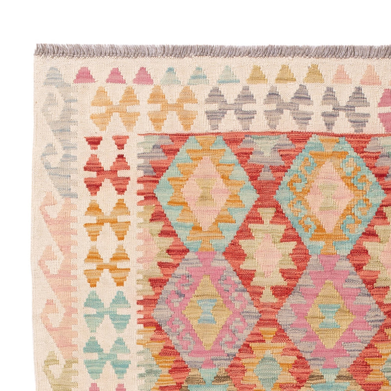 Kelim Rug - Splash - 198 x 154 cm - colorful