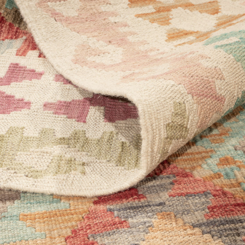 Kelim Rug - Splash - 198 x 154 cm - colorful