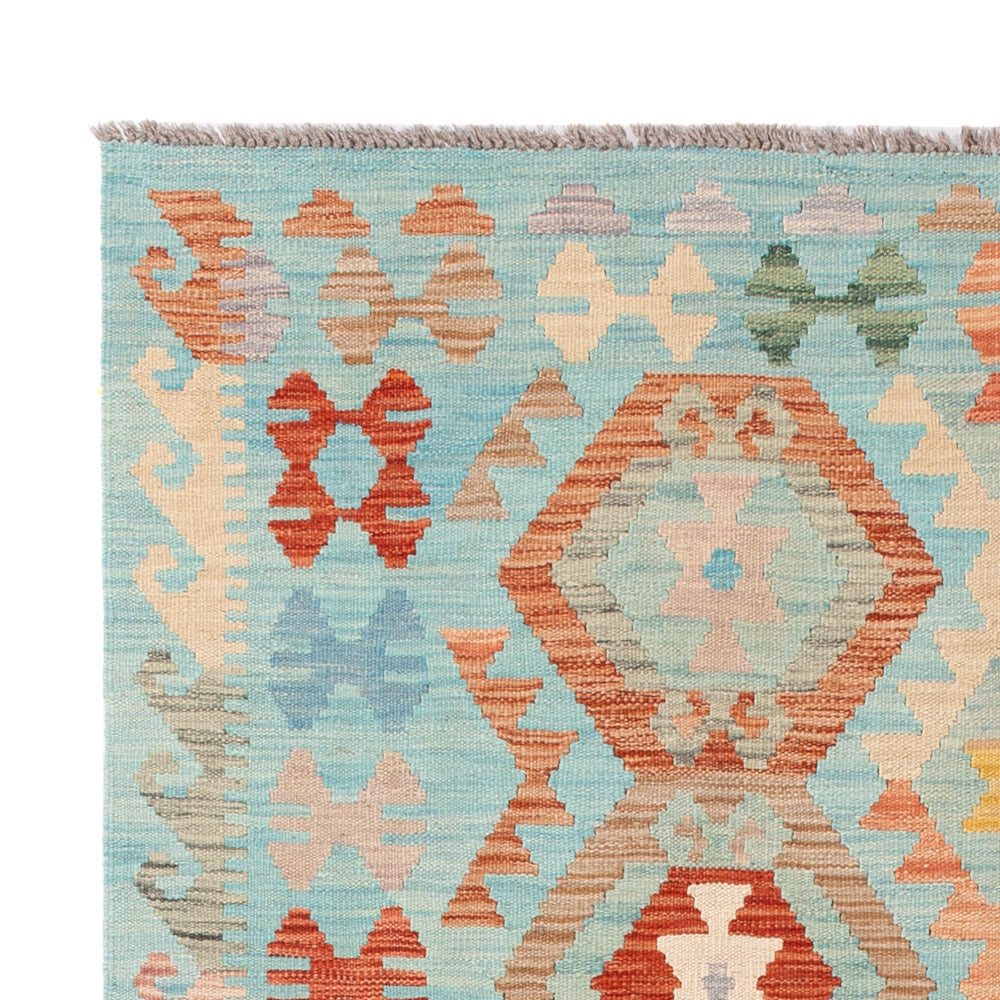 Kelim Rug - Splash - 196 x 147 cm - colorful