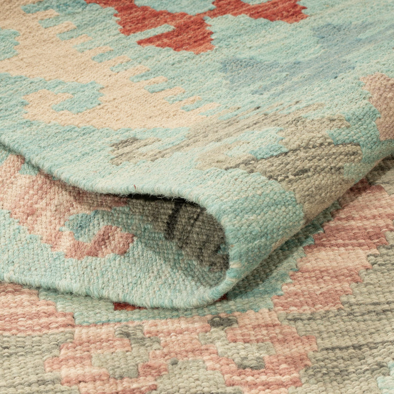 Kelim Rug - Splash - 196 x 147 cm - colorful