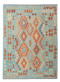 Kelim Rug - Splash - 206 x 155 cm - colorful