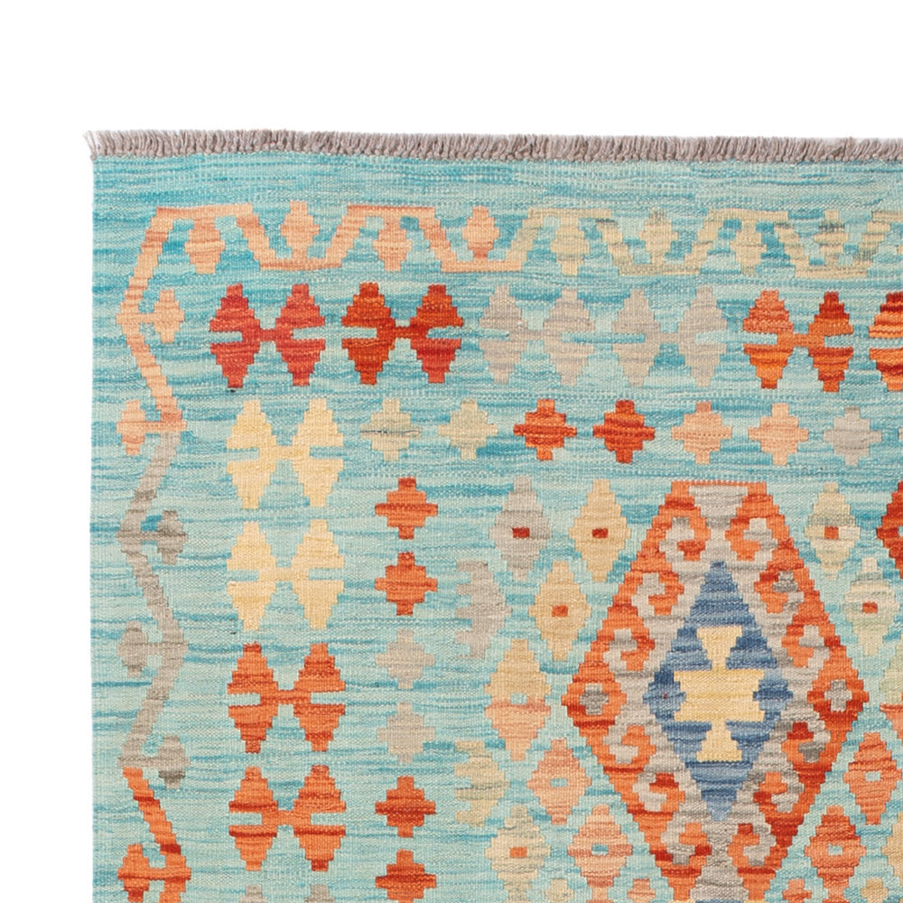 Kelim Rug - Splash - 206 x 155 cm - colorful
