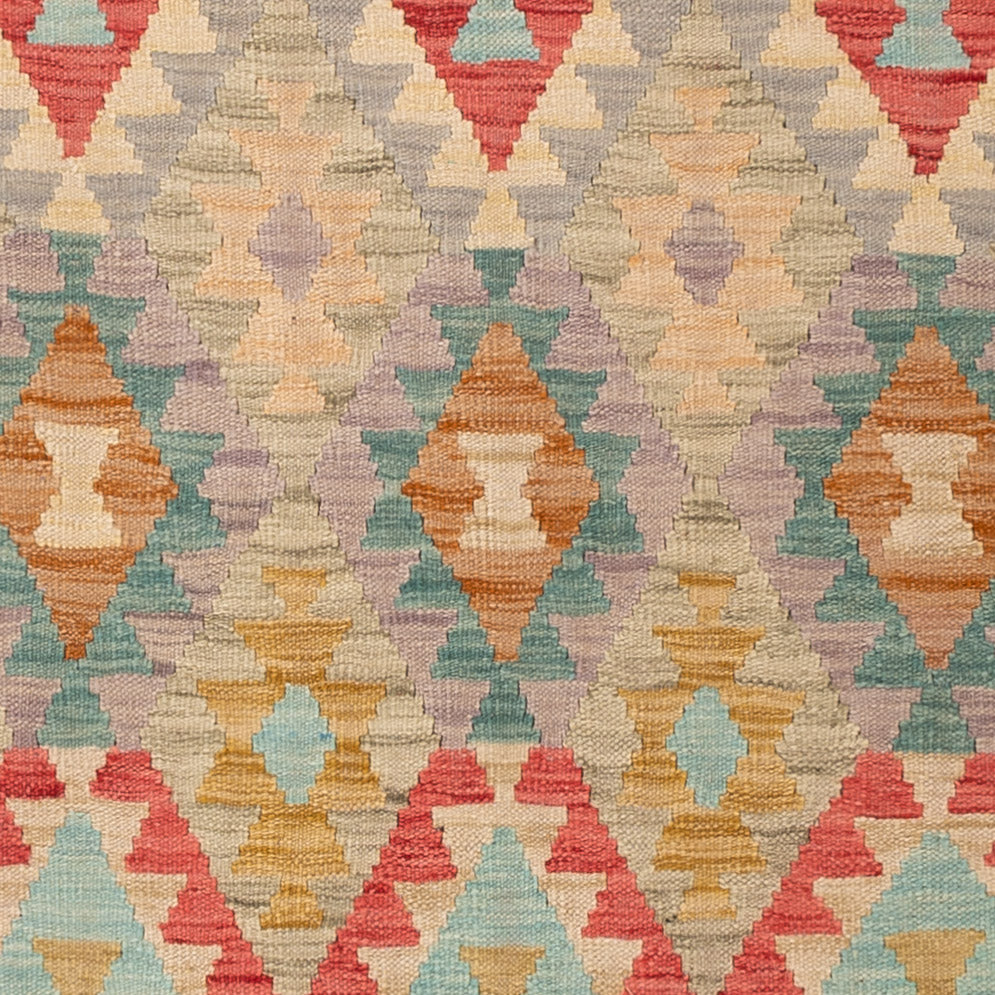 Kelim Rug - Splash - 209 x 148 cm - colorful