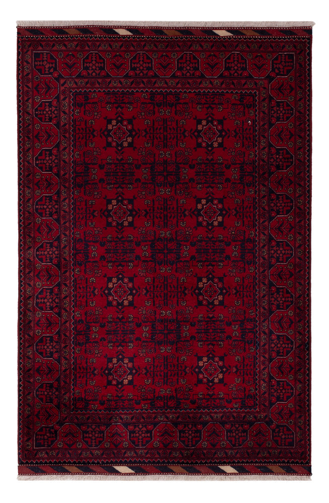 Afghan Rug - Royal - 150 x 102 cm - red
