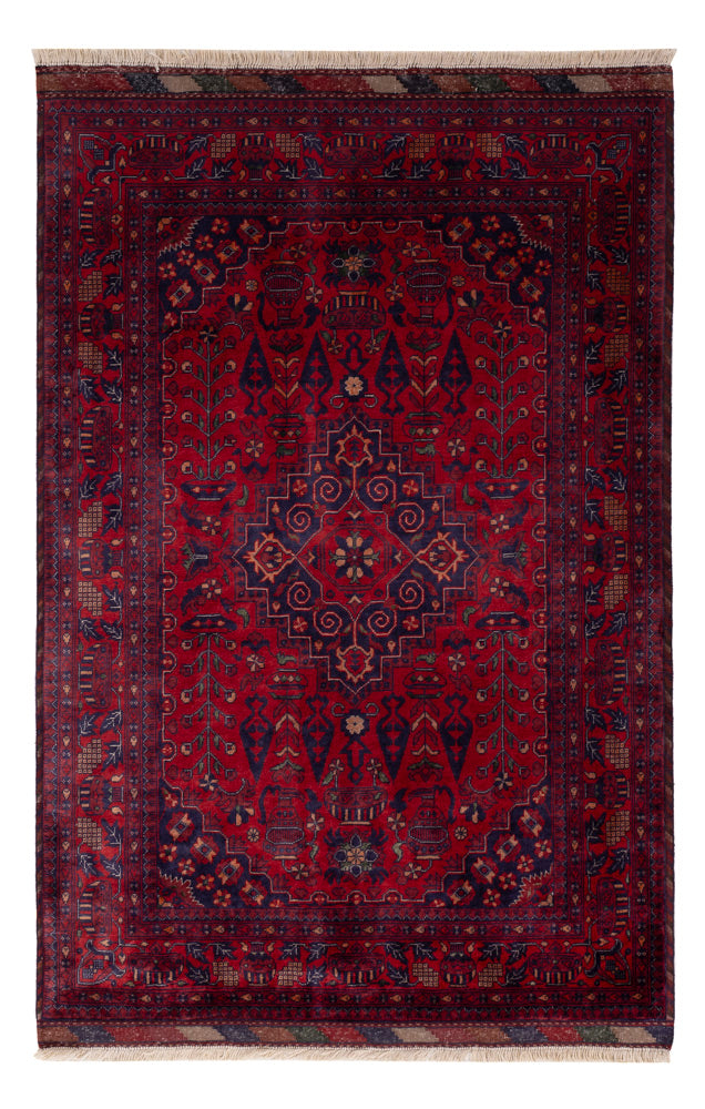 Afghan Rug - Royal - 150 x 100 cm - red