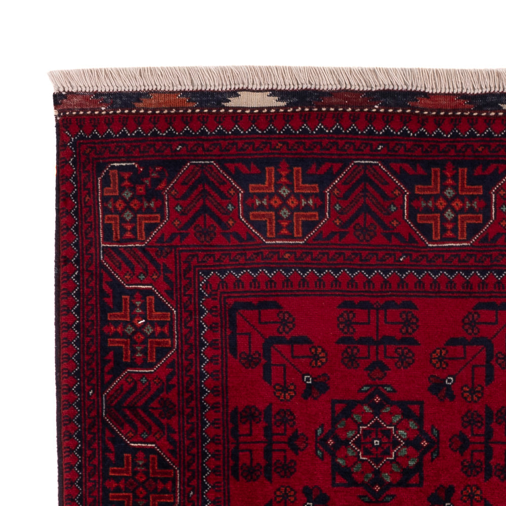 Afghan Rug - Royal - 141 x 100 cm - red