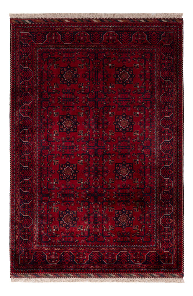 Afghan Rug - Royal - 155 x 101 cm - red