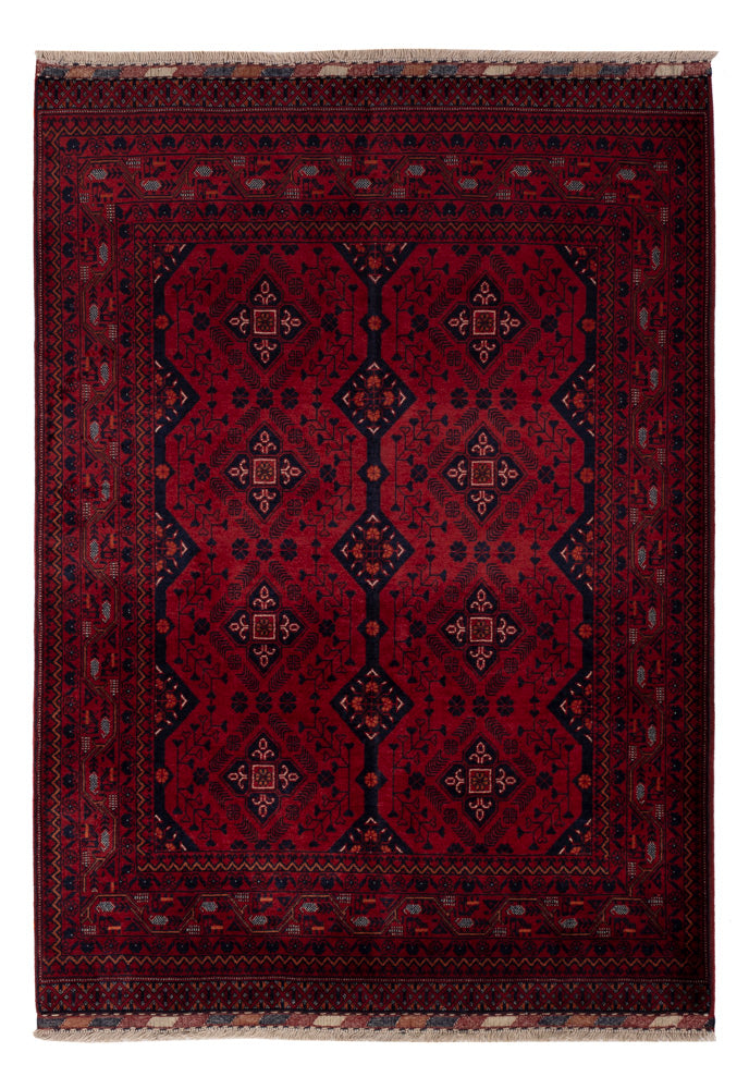 Afghan Rug - Royal - 145 x 103 cm - red