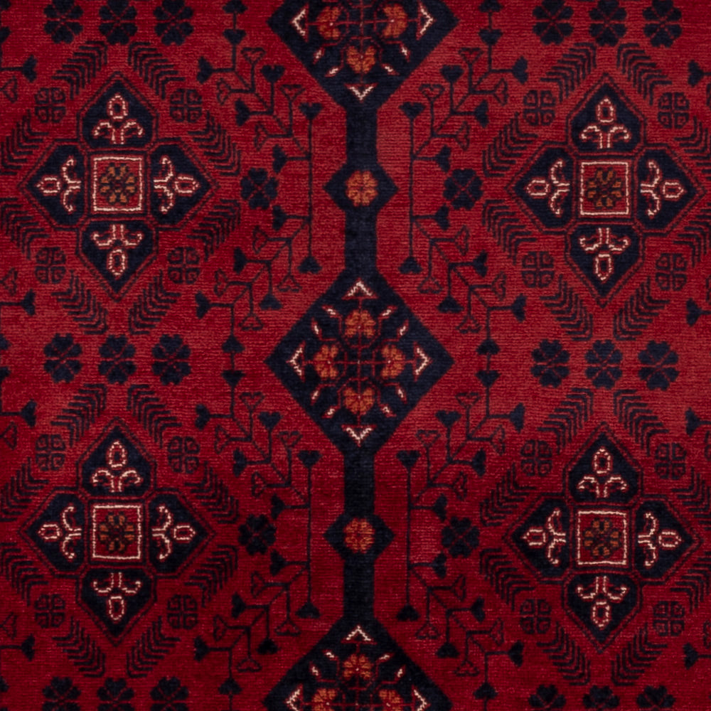Afghan Rug - Royal - 145 x 103 cm - red
