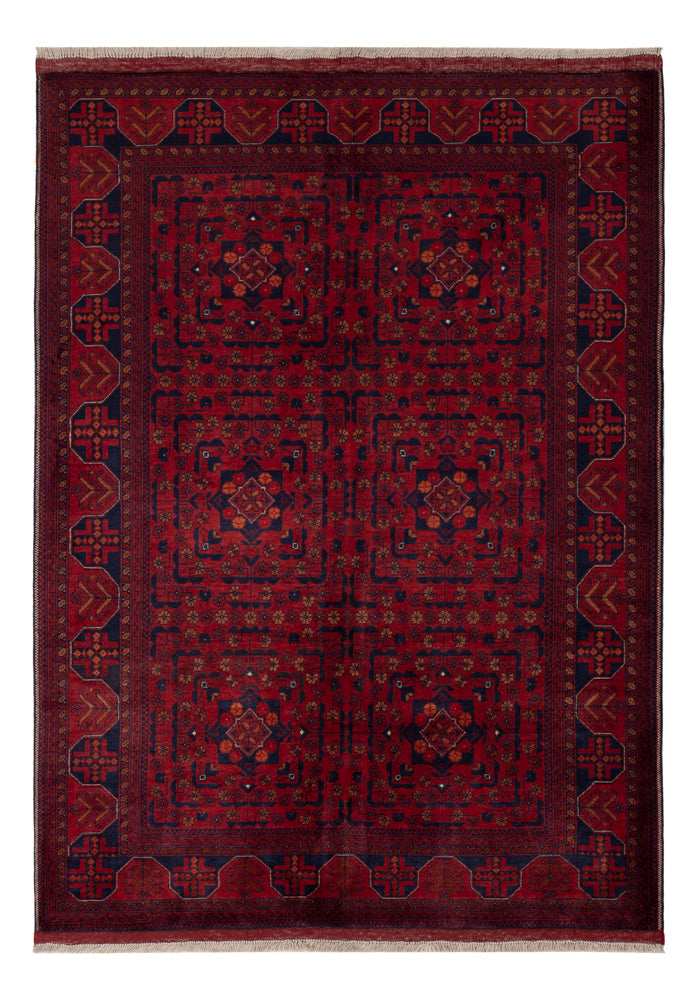 Afghan Rug - Royal - 147 x 102 cm - red