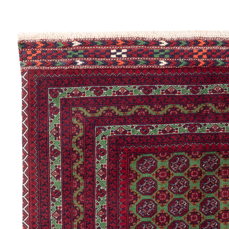 Afghan Rug - Royal - 142 x 97 cm - green