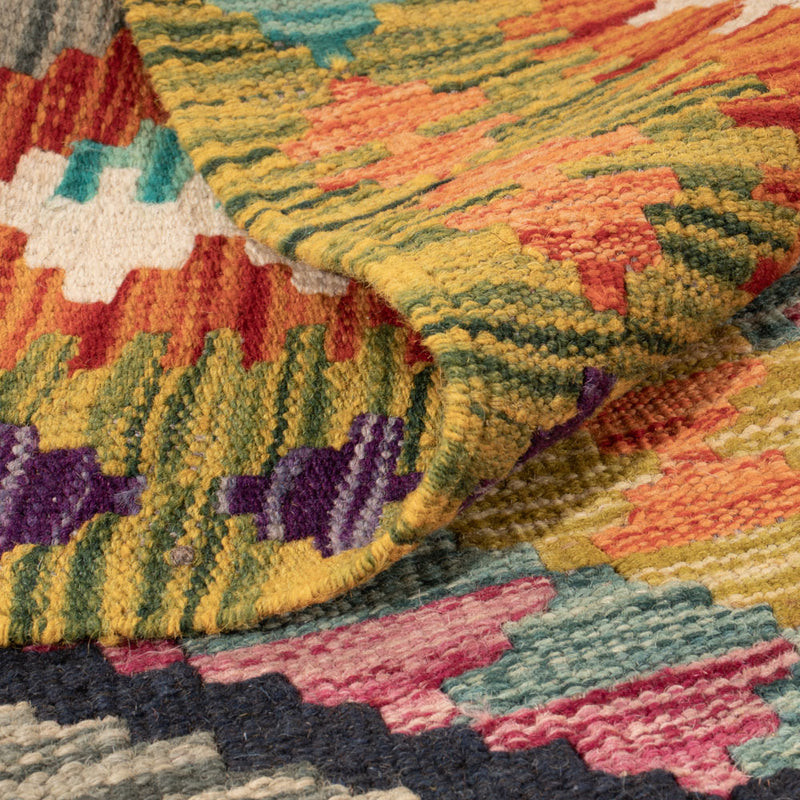 Kelim Rug - Splash - 143 x 101 cm - colorful