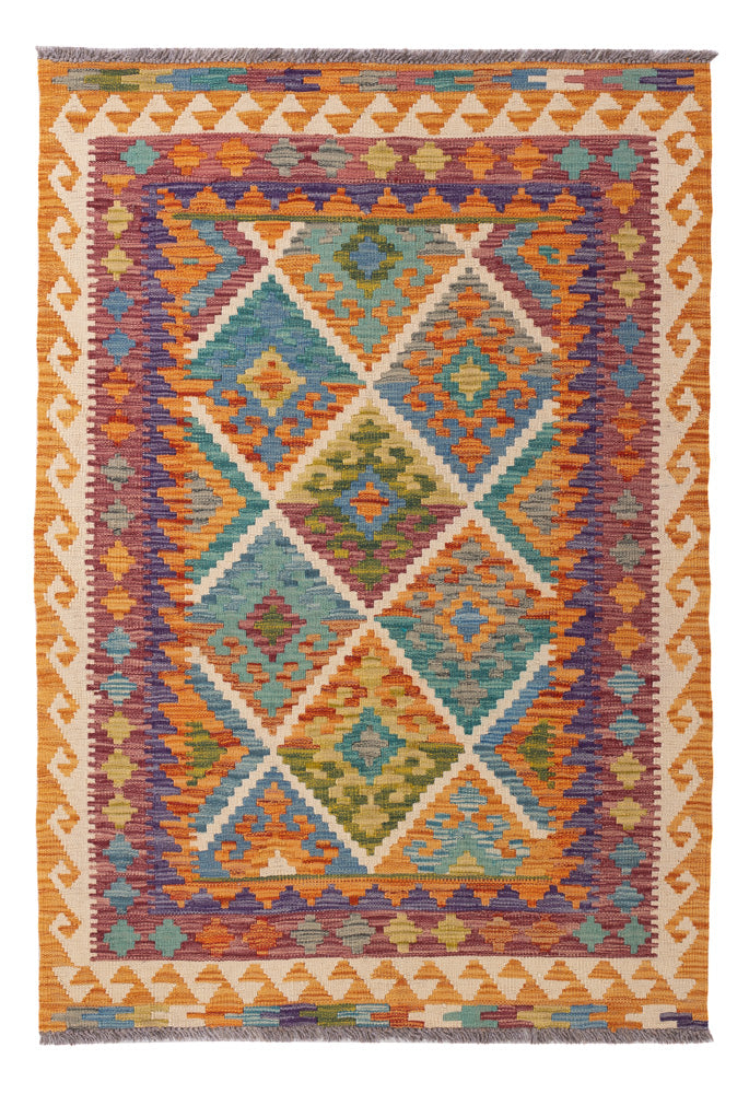 Kelim Rug - Splash - 147 x 105 cm - colorful