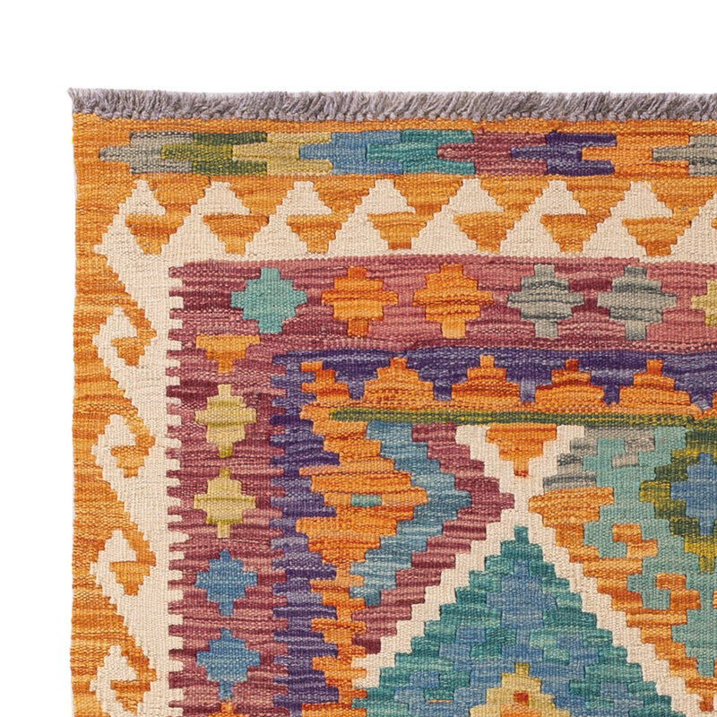 Kelim Rug - Splash - 147 x 105 cm - colorful