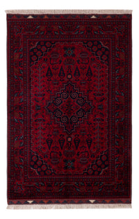 Afghan Rug - Royal - 150 x 100 cm - red