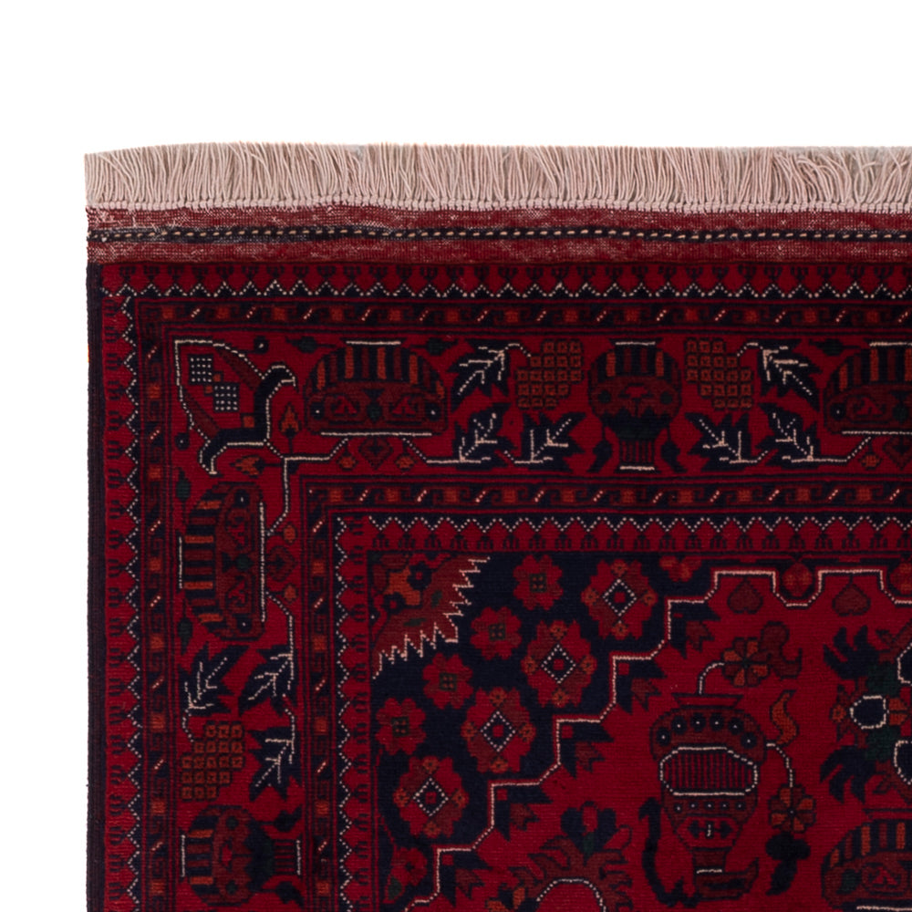 Afghan Rug - Royal - 154 x 101 cm - red